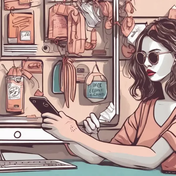 Mão segurando celular exibindo página de compra de seguidores no Instagram com ícone de seguidores e preço de 1 real.