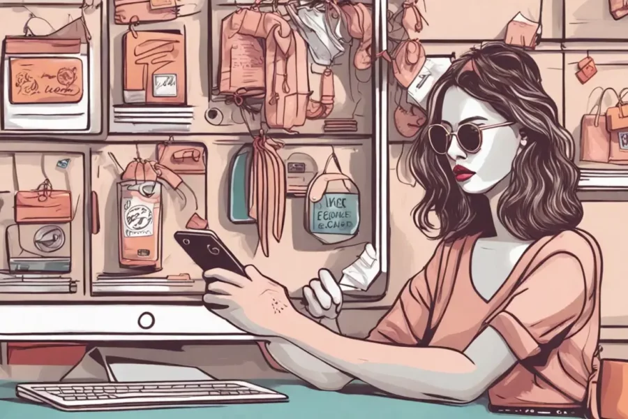 Mão segurando celular exibindo página de compra de seguidores no Instagram com ícone de seguidores e preço de 1 real.